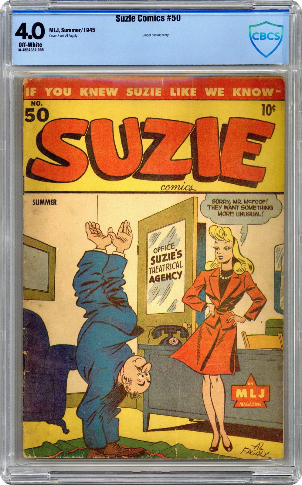 Suzie Comics #50 CBCS 4.0 1945 18-45BA084-006