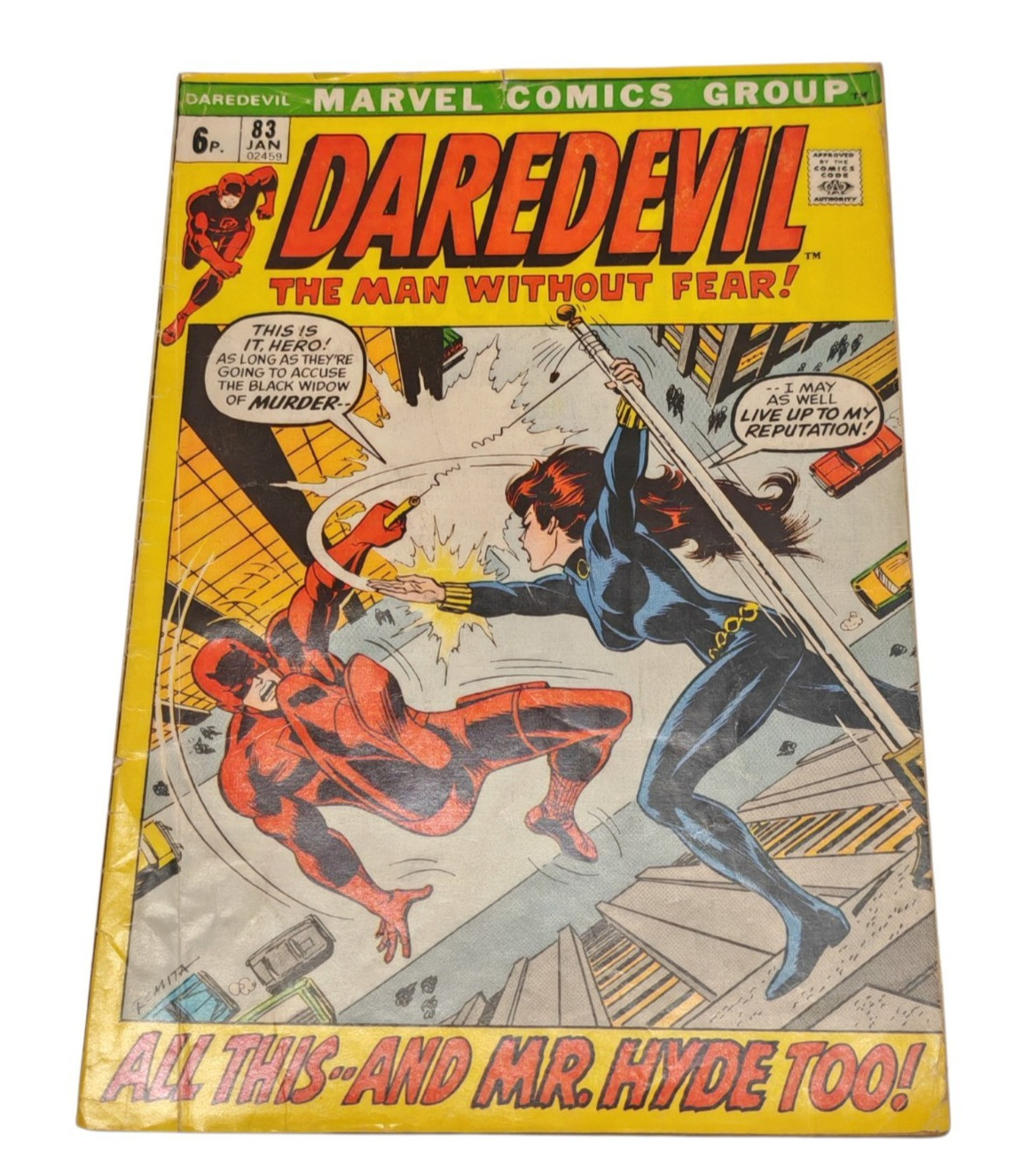 Daredevil The Man Without Fear #83 Comic 1971 Marvel Comics