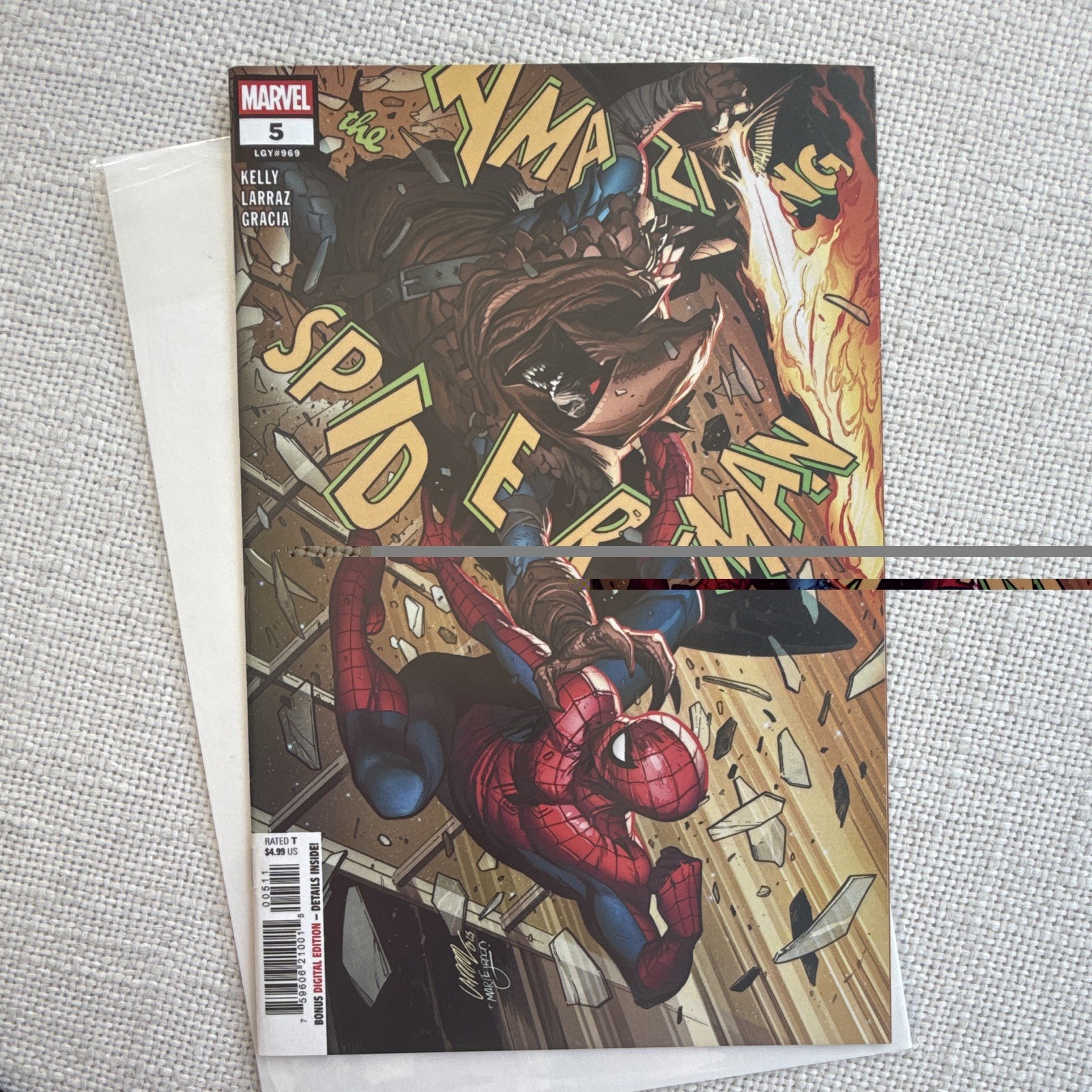 The Amazing Spider-Man #5 (Marvel Comics) Kelly Larraz Gracia 2025 Boarded