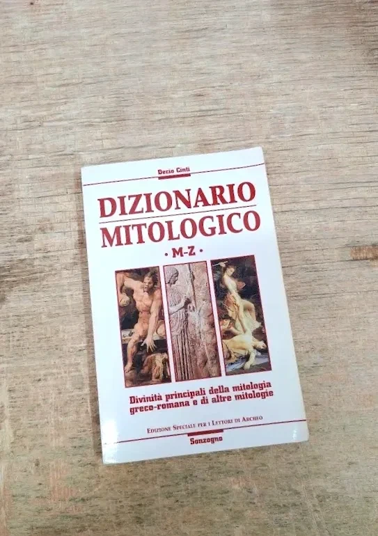 Libro Dizionario Mitologico M Z Decio cinti sonzogno Mitologia Greca  -