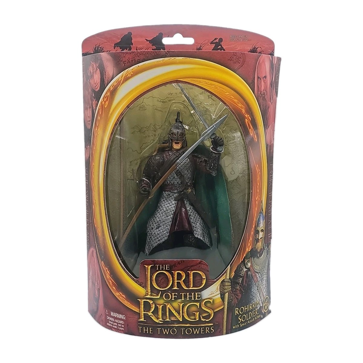 LOTR Signore degli Anelli Due Torri Rohirrim Soldier Toy Biz 2002 Sigillato MOC