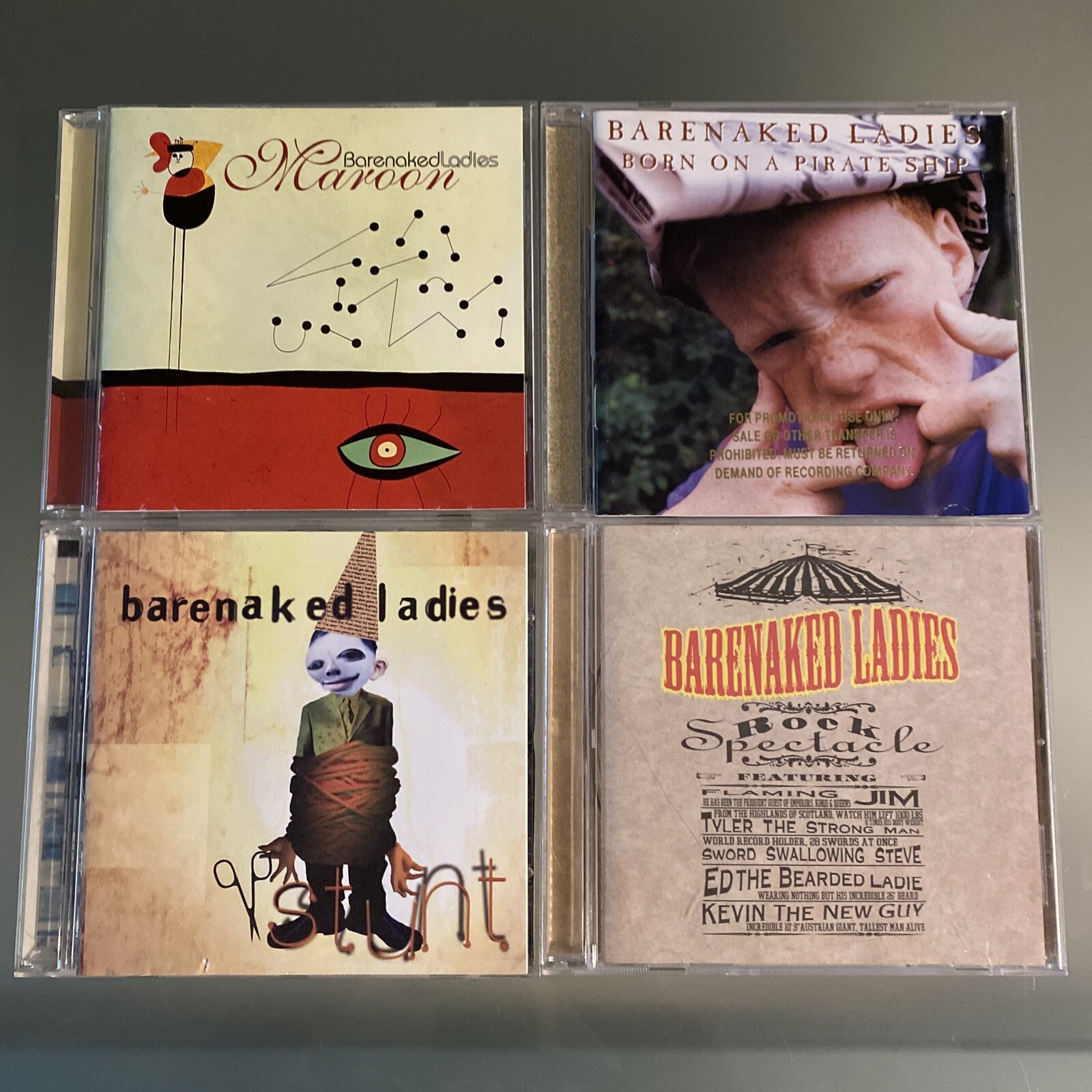 Barenaked Ladies 4 LOT: Maroon Born On Pirate Ship Stunt Rock Spectacle VG