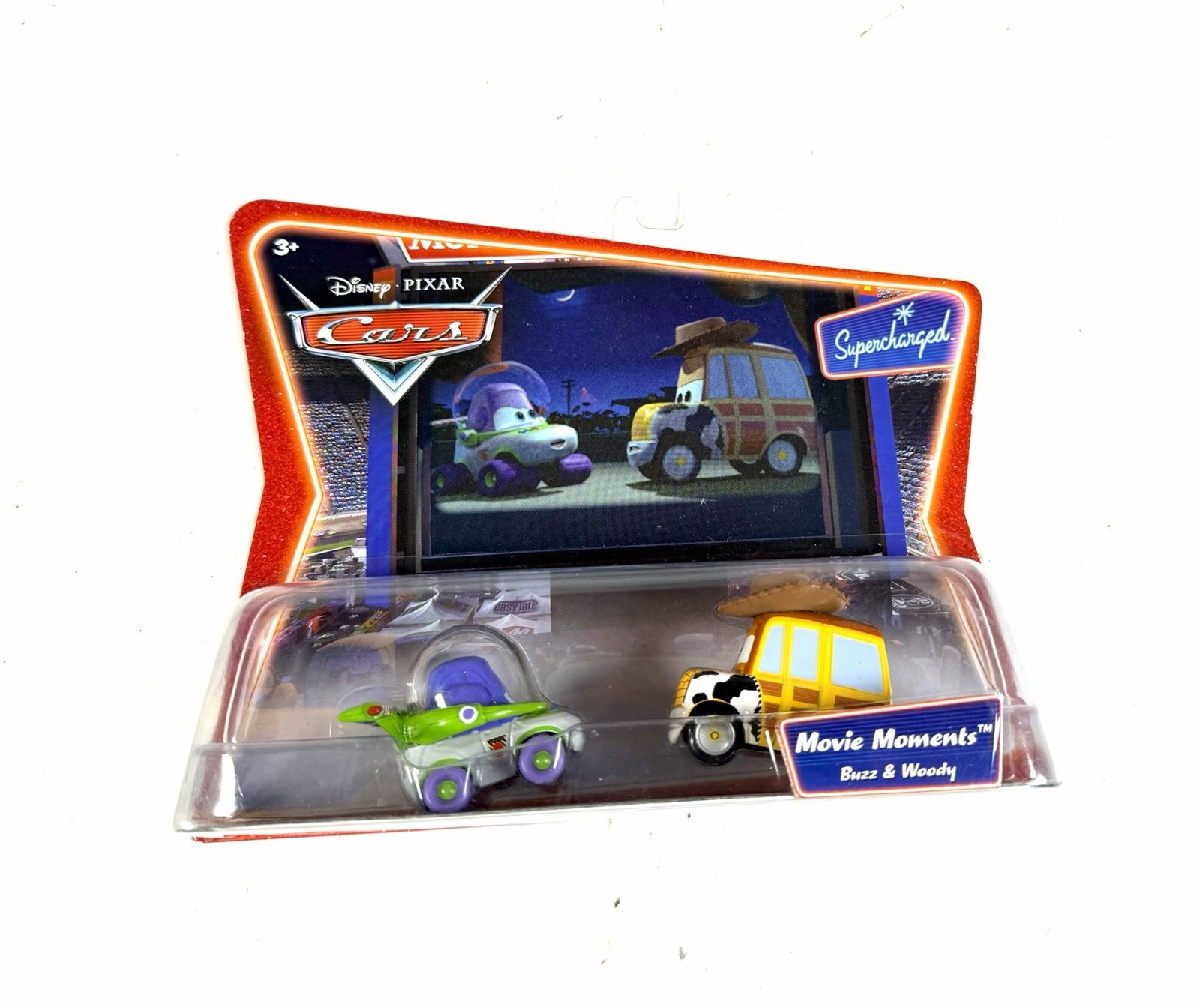 Disney Cars Buzz Lightyear e Woody Toy Story Movie sovralimentato momenti nuovo con scatola
