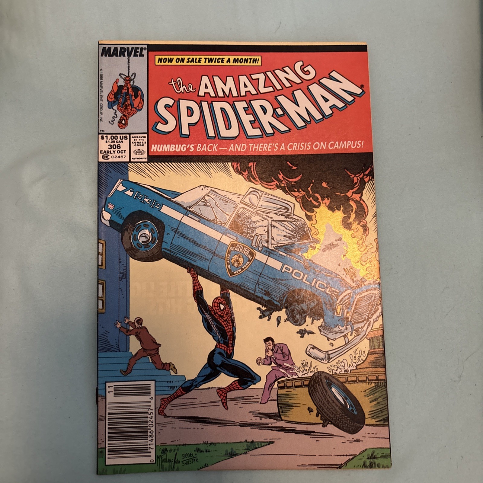 The Amazing Spider-Man #306 variante da edicola (Marvel Comics inizio ottobre 1988)
