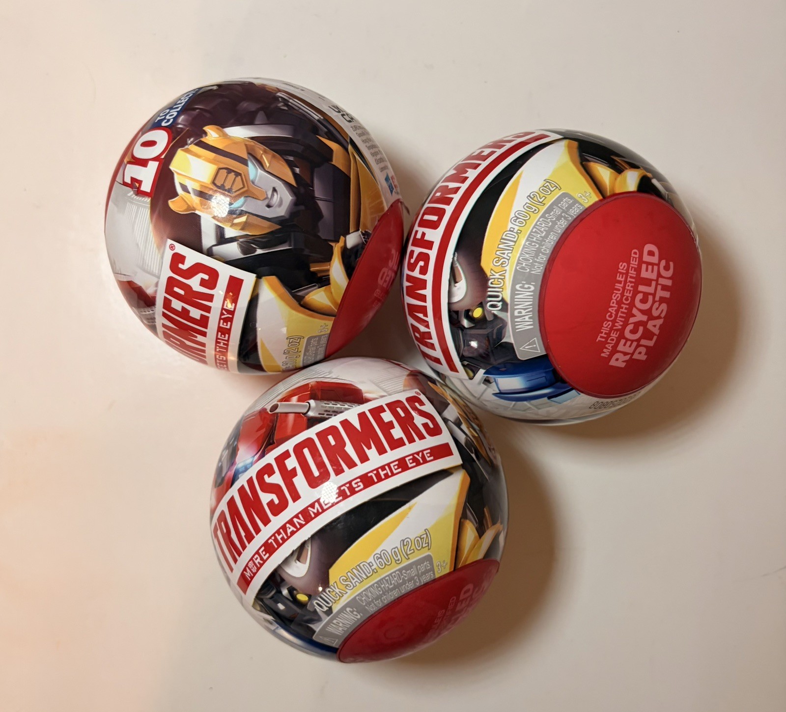 ZURU 5 Capsule Surprise Transformers Quick Sand Blind Lotto di 3 Nuove Sigillate