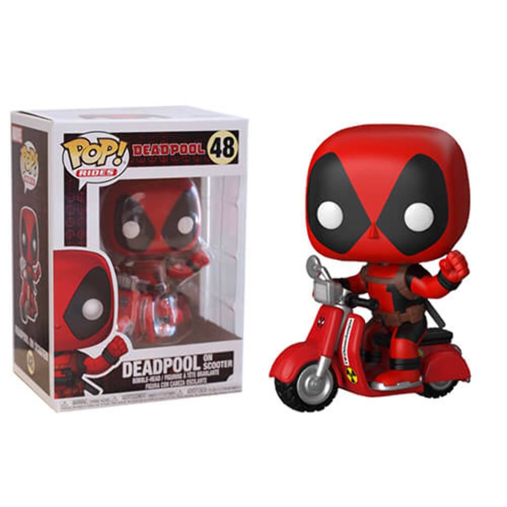 Highly Collectable Deadpool with Scooter Stylized High Quality Pop! Ride