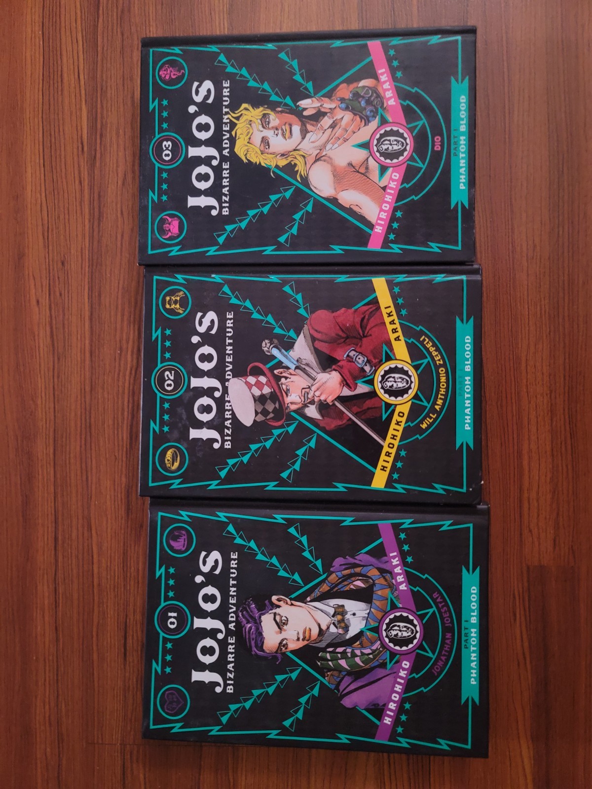 JoJo's Bizarre Adventure Part 1: Phantom Blood manga volumi 1-3 copertina rigida