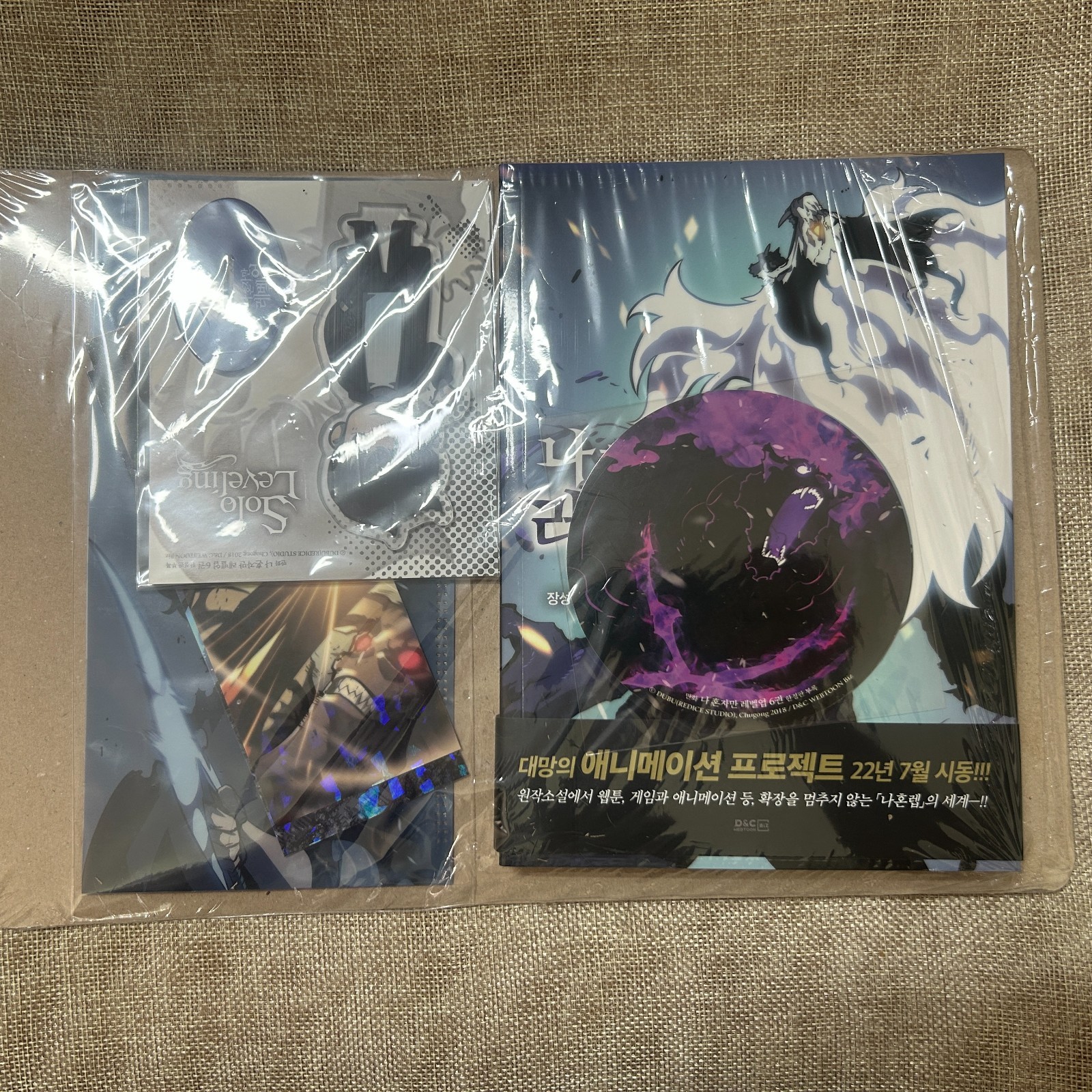 Livellamento Solo Vol. 6 Edizione Limitata 1° Edizione Obi / Webtoon Coreano Nuovo/Regalo