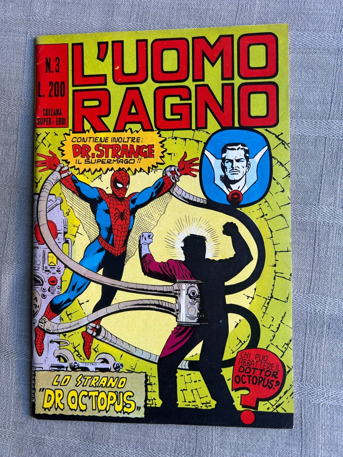 L'UOMO RAGNO N°3 MAGGIO 1970 ED CORNO IN ECCELLENTE STATO