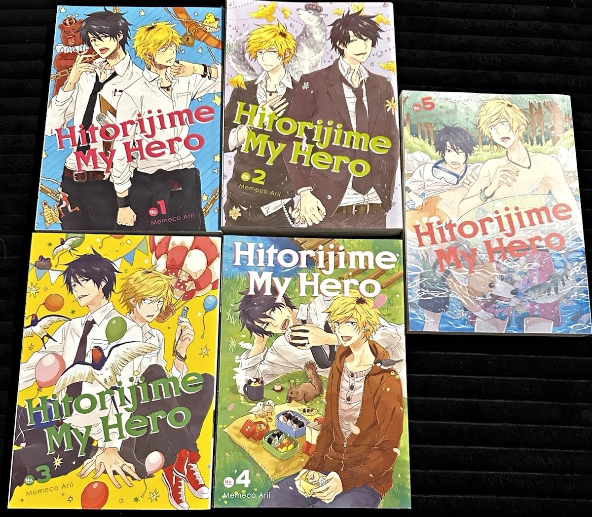 Lotto 5 libri Hitorijime My Hero Manga Lotto Vol 1-5 di Memeco Arii Kodansha Inglese