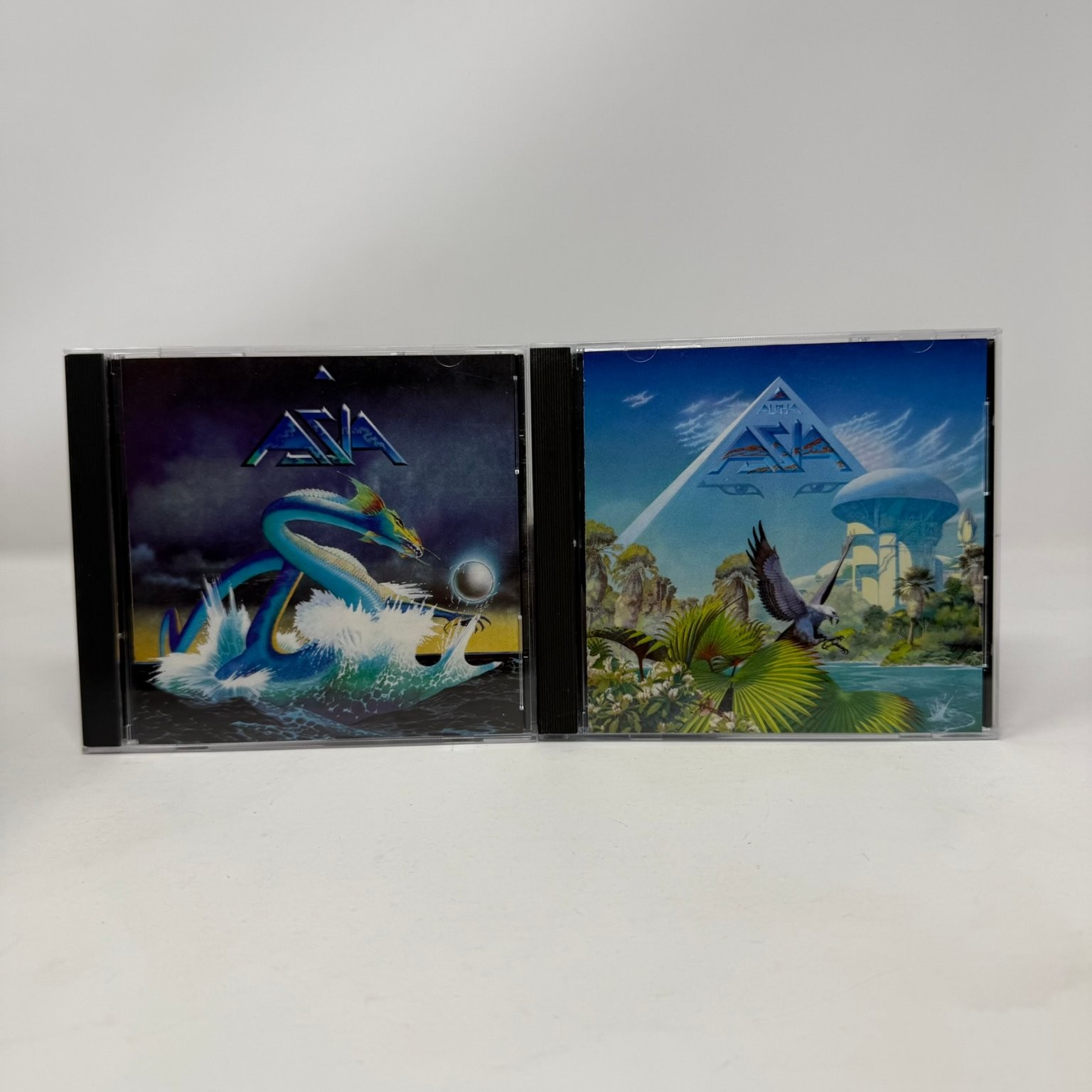 Asia - Self-Titled (DADC) & Alpha (Made In Japan Target Press) (2 CD Lot) Rock