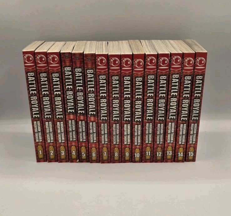 Battle Royale Manga Set Completo Vol 1 - Vol 15 TokyoPop Inglese