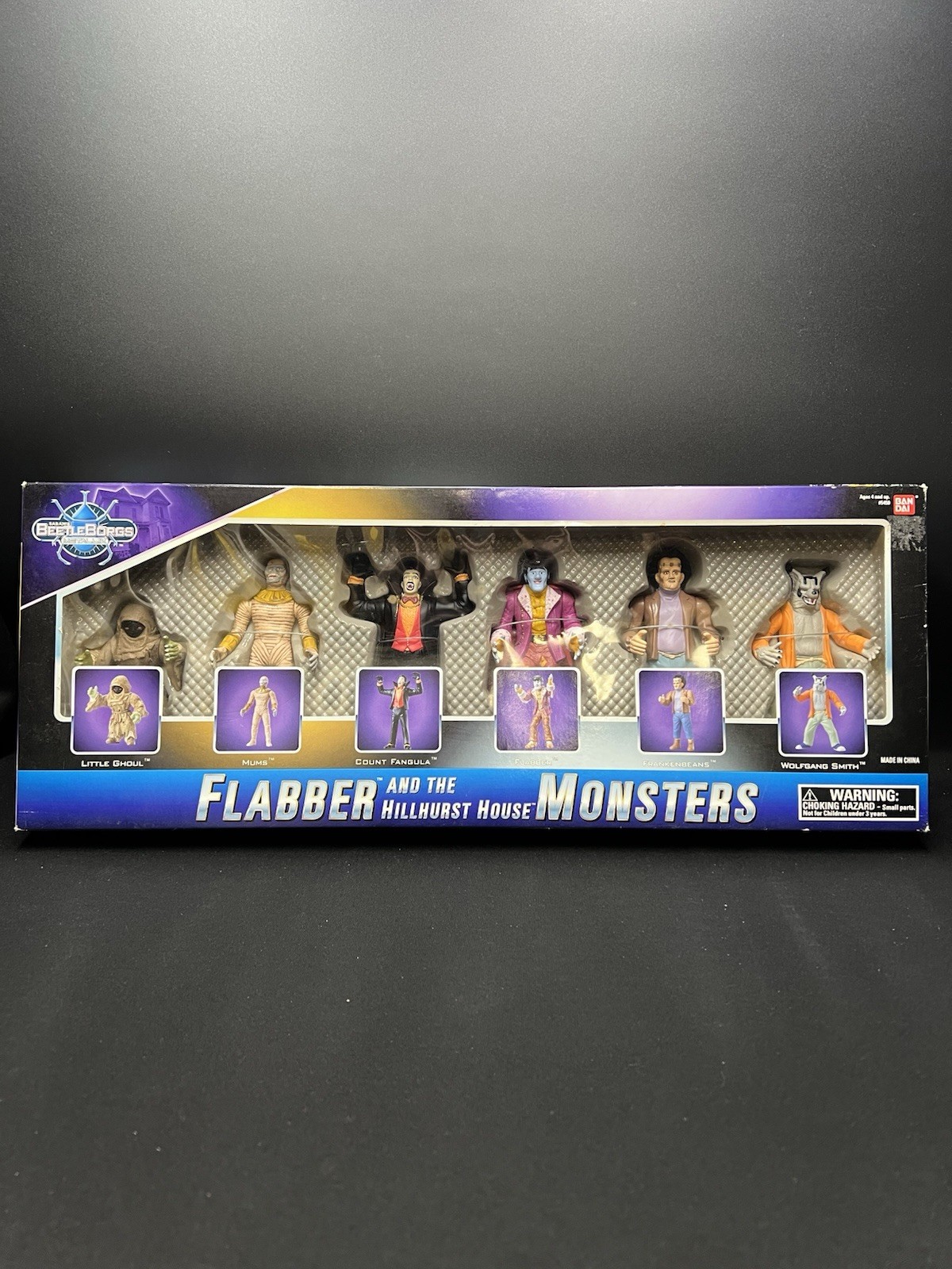 Beetleborgs Flabber & The Hillhurst House Monsters Metallix Vintage 1997 Sealed
