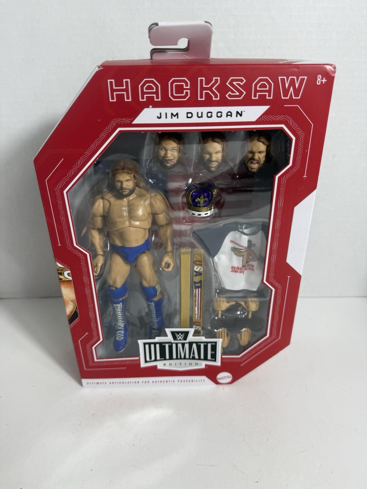 WWE Legends Ultimate Edition Modellino Hacksaw Jim Duggan - Nuovo con scatola sigillato