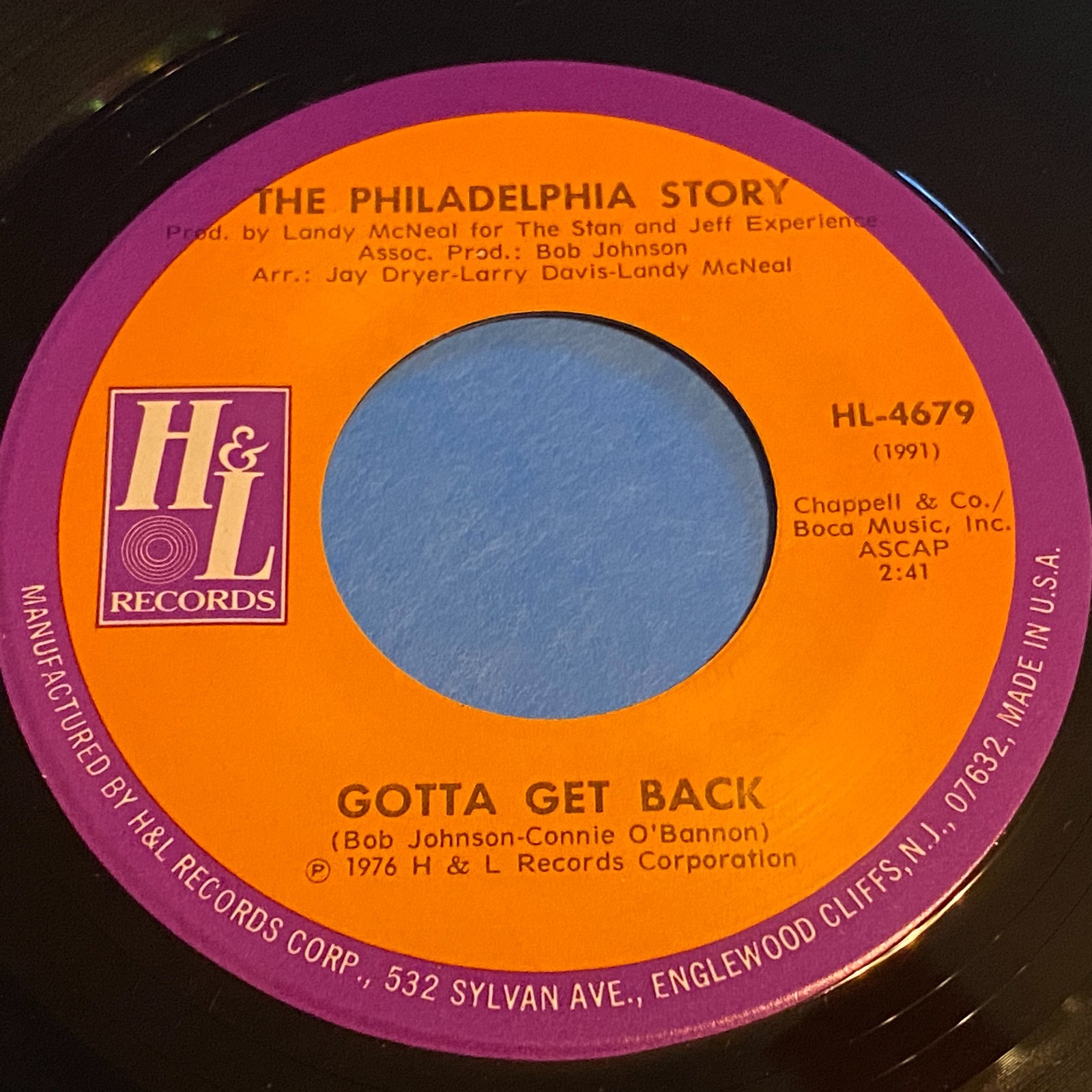 The Philadelphia Story: Gotta Get Back / People Users 45 - H&L Records - Soul