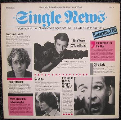 Various - Single News 3/80 (LP, Comp, Promo) (Mint (M)) - 3901736767
