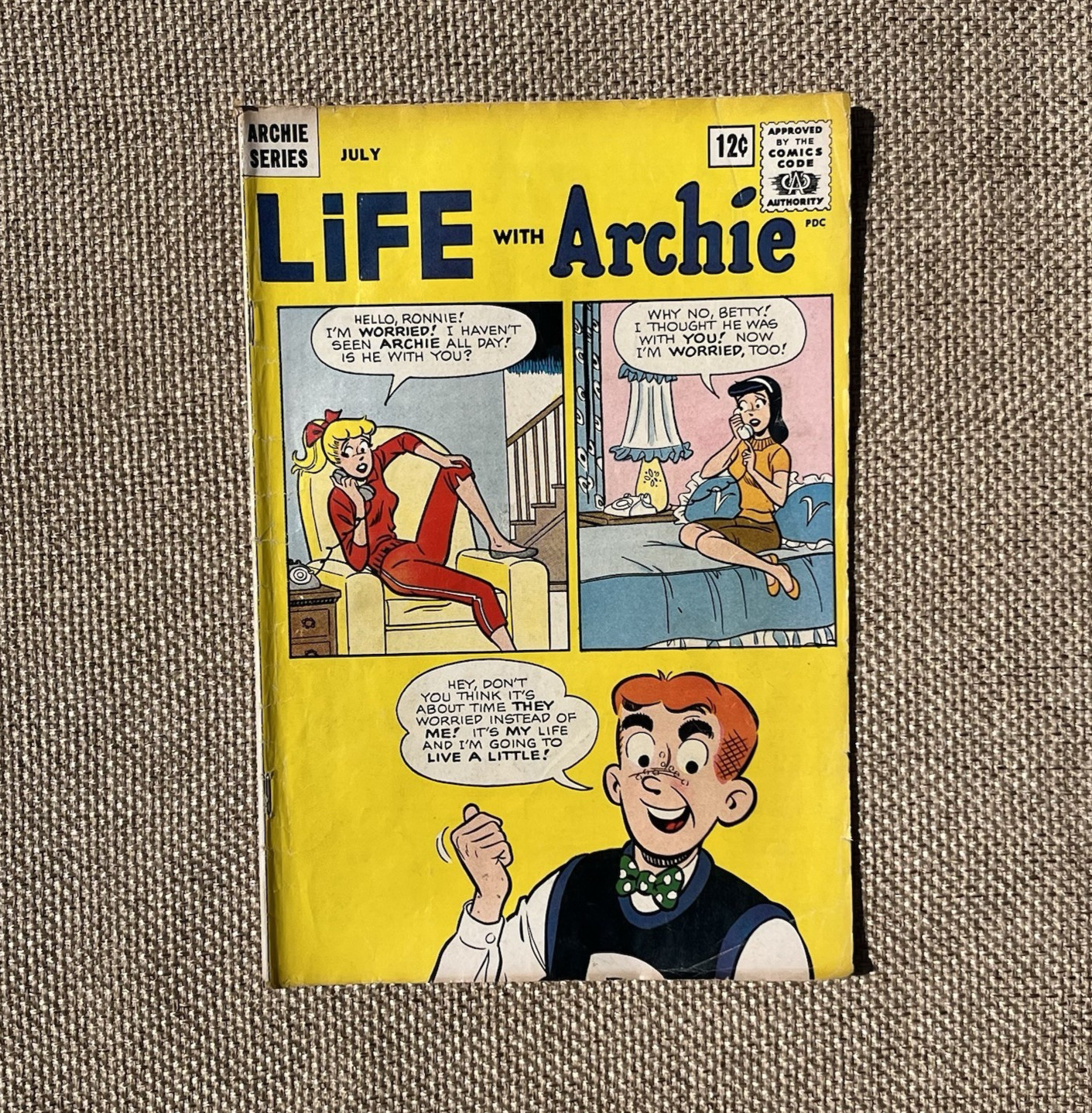 Fumetti vintage anni 60 Vita con Archie #21 luglio 1963