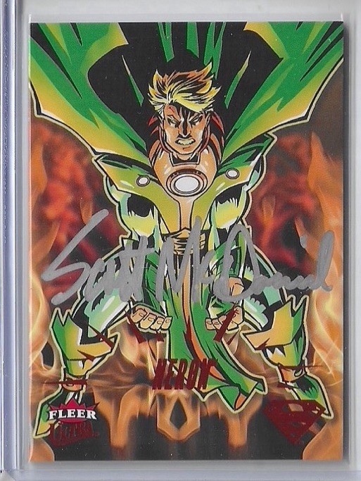 2026 Fleer Ultra Superman Red Auto #/92 Neron Scott McDaniel #82 Auto