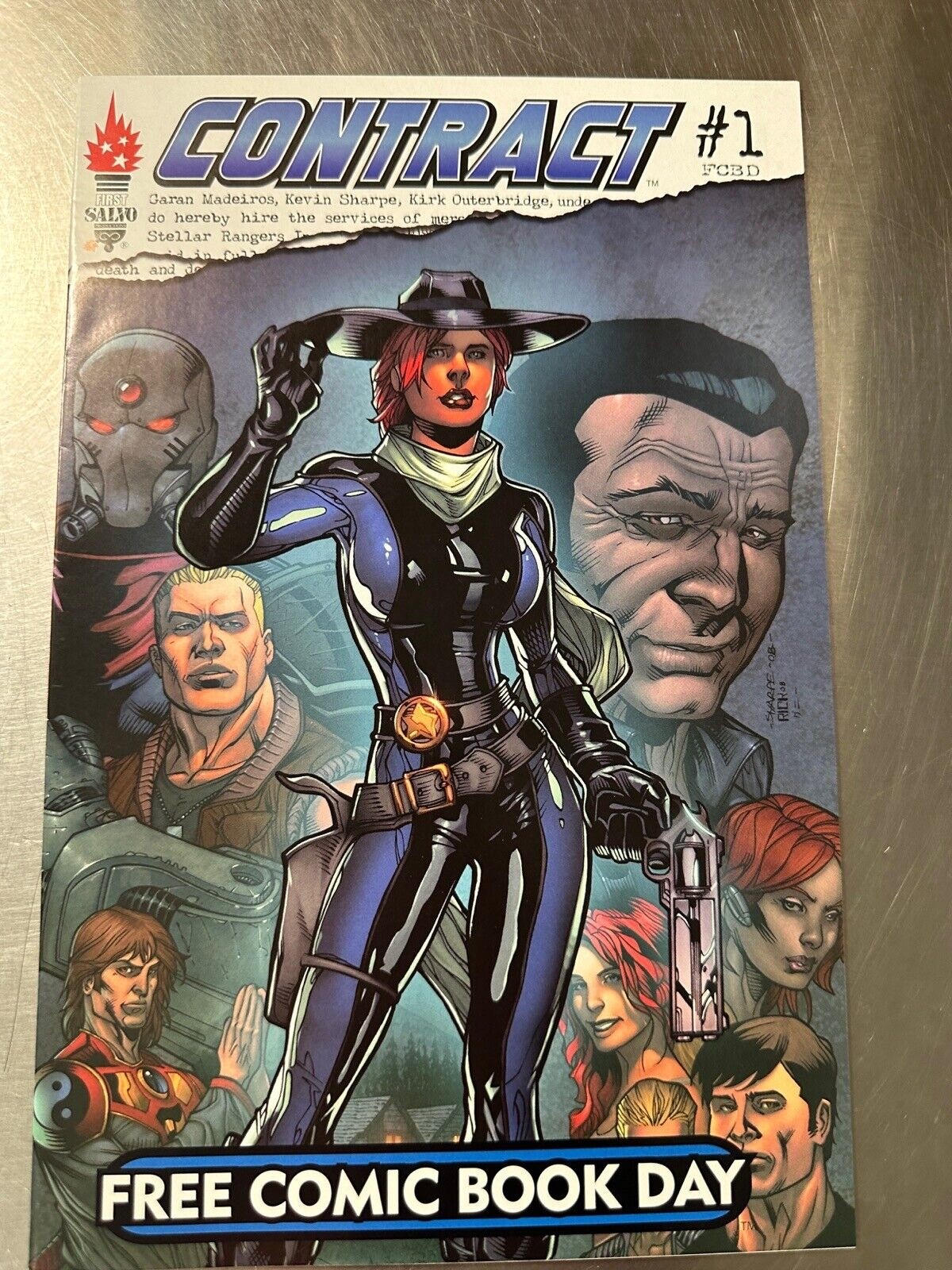 Contract #1 FCBD 2009 Used Condition First Salvo Comic Book