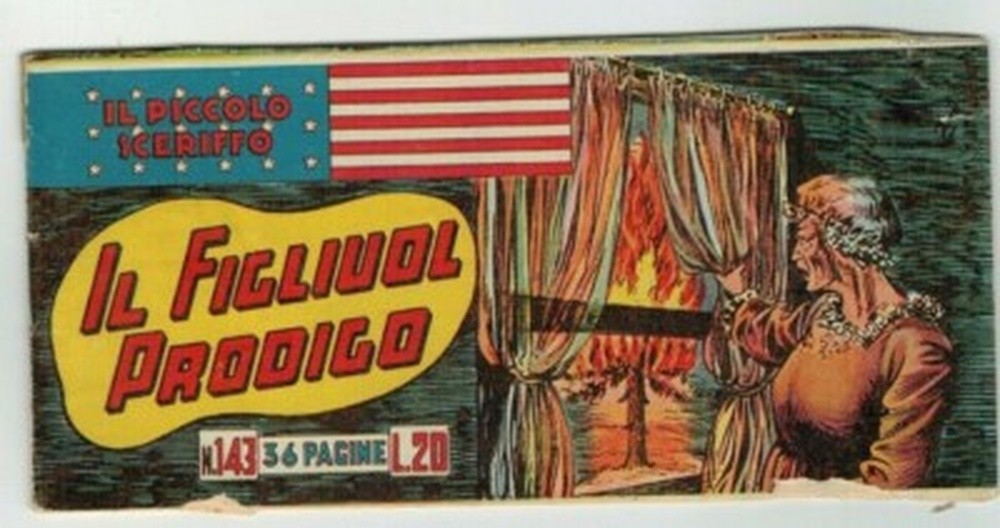 STRISCIA ORIGINALE IL PICCOLO SCERIFFO I SERIE N. 143 DEL 1951 - RARO