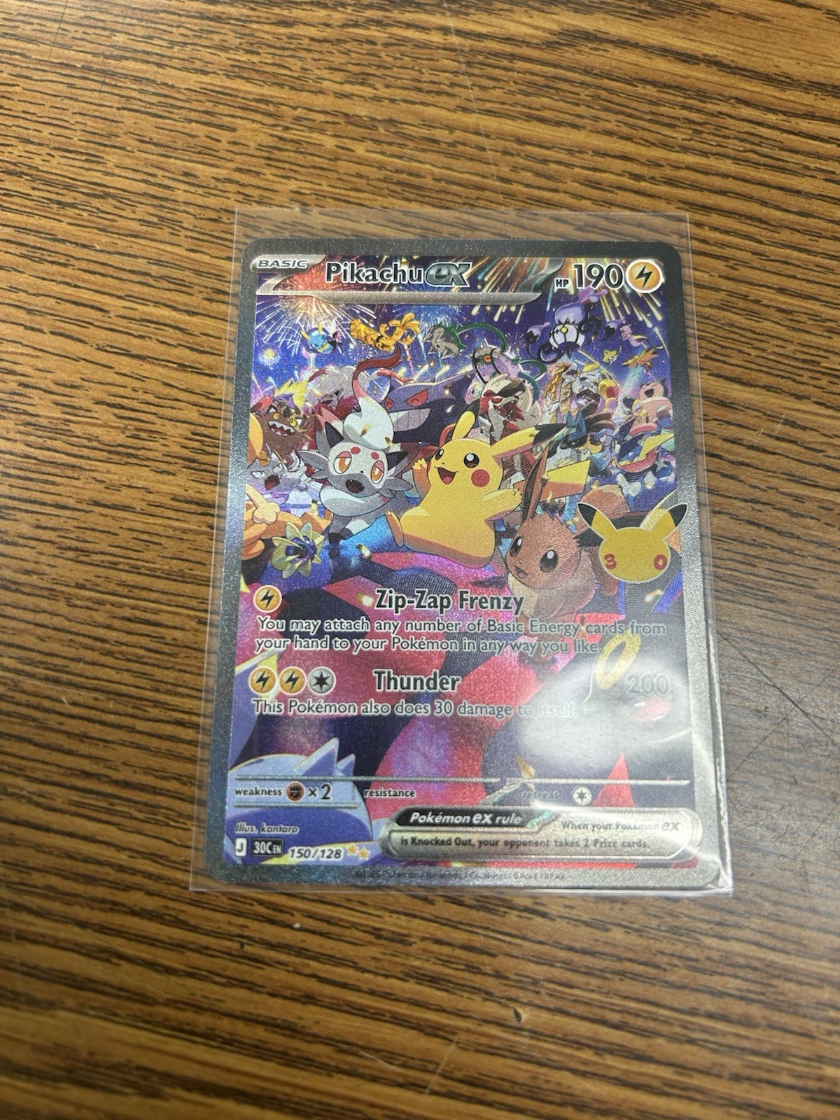 🔥 Pokemon Night Pikachu Ex 150/128 SIR 30th Anniversary Celebration ‼️IN HAND‼️