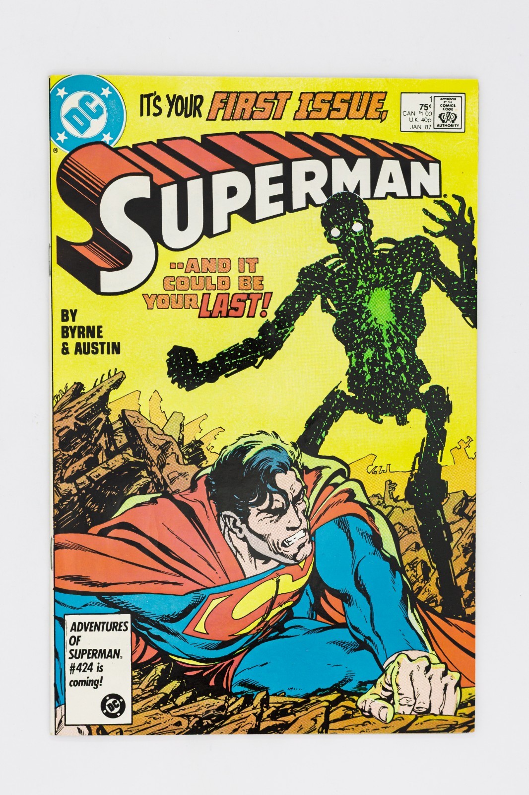 Superman #1 DC Comics gennaio 1987 John Byrne Metallo F/VF età del rame