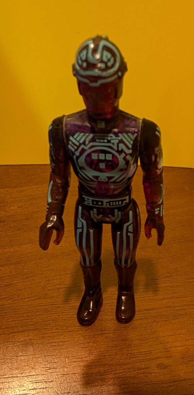 Modellino vintage 1981 Walt Disney Flynn Tron Tomy 4"