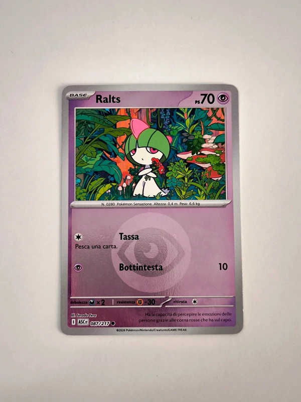 Carta Pokemon - Ralts 087/217 Reverse ITA