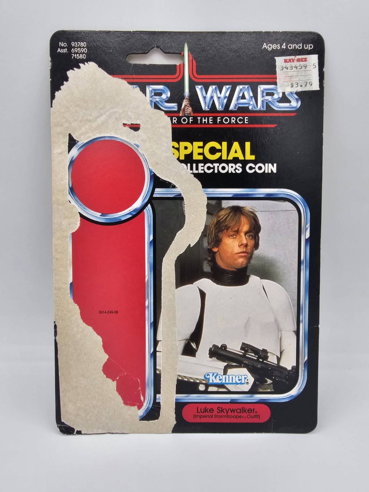 Vintage Kenner Star Wars Potere della Forza Luke Skywalker Stormtrooper ultimo 17