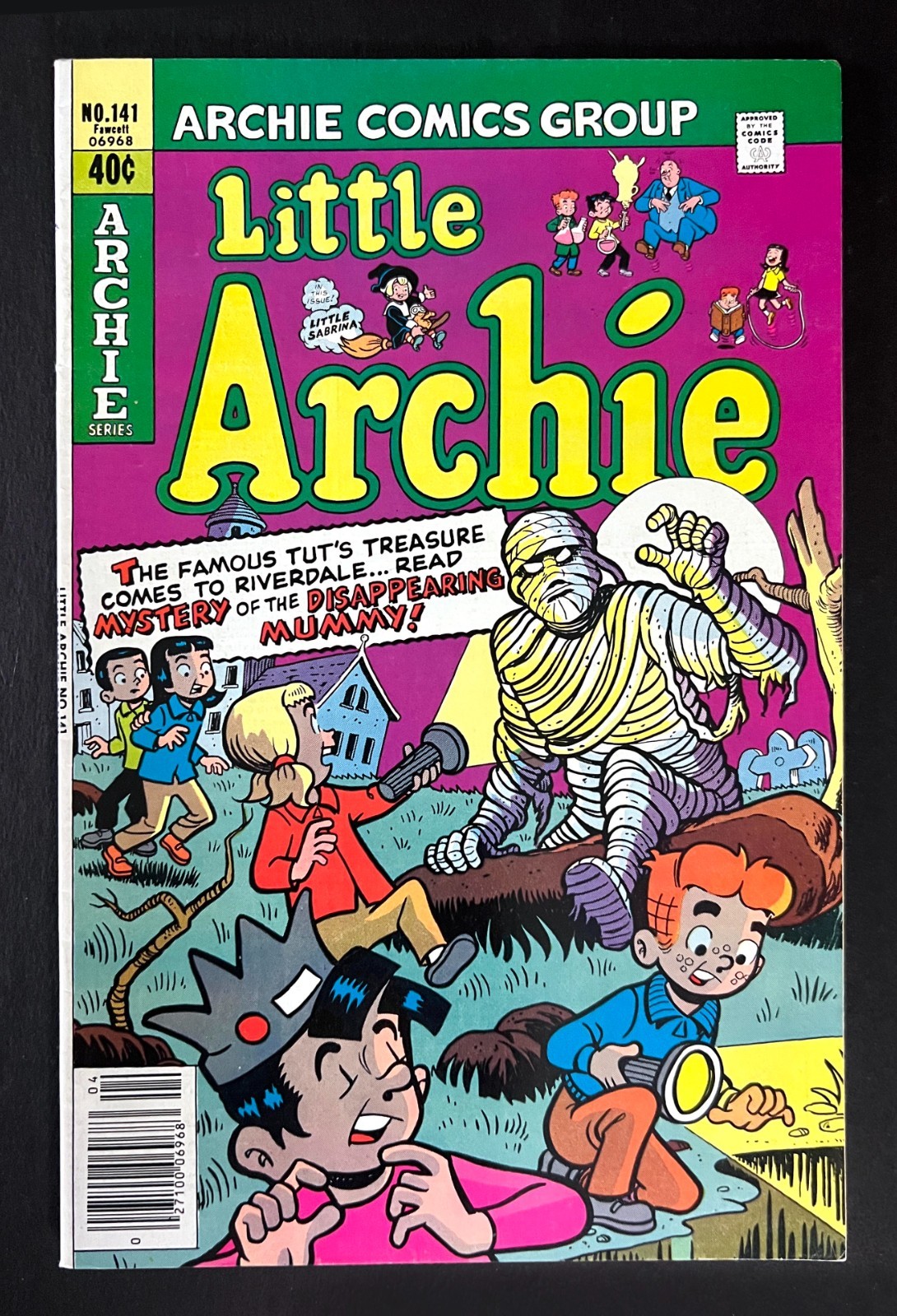 LITTLE ARCHIE #141 Bella copia storia della mummia Dexter Taylor Art Betty & Veronica 1979