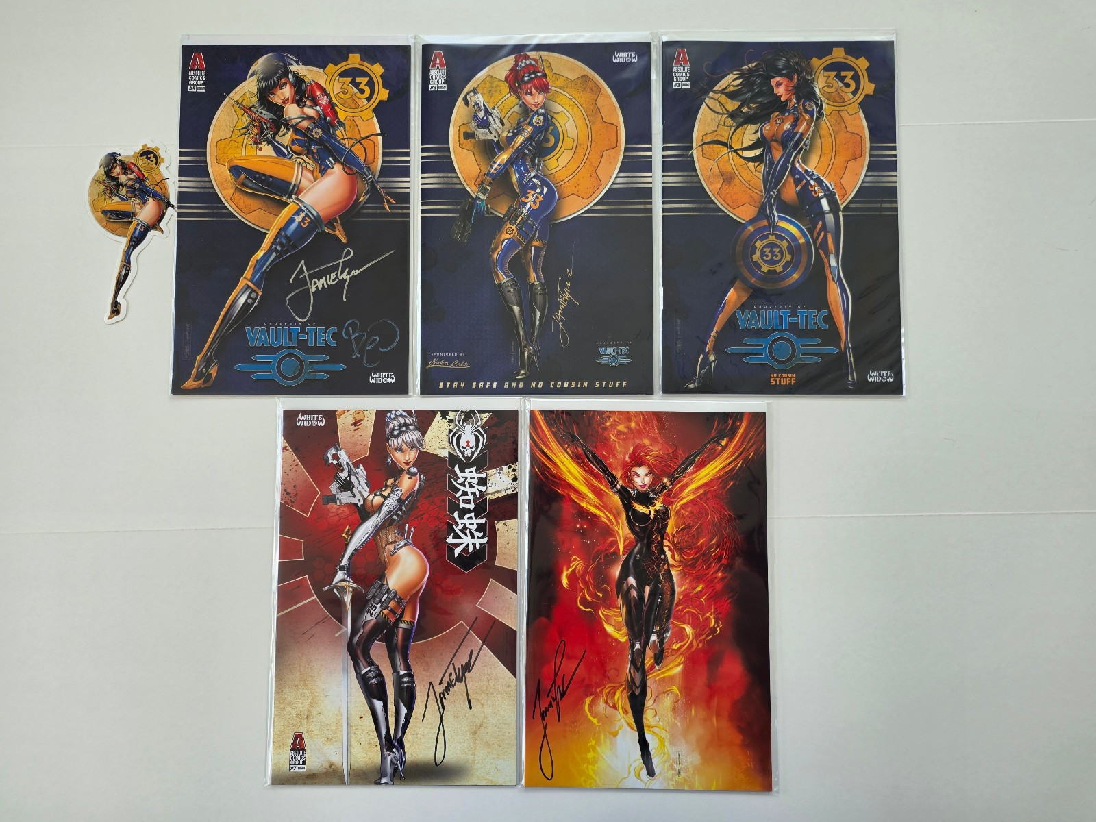 White Widow | Jamie Tyndall Signed (Phoenix, Fallout, Akira) | cover select