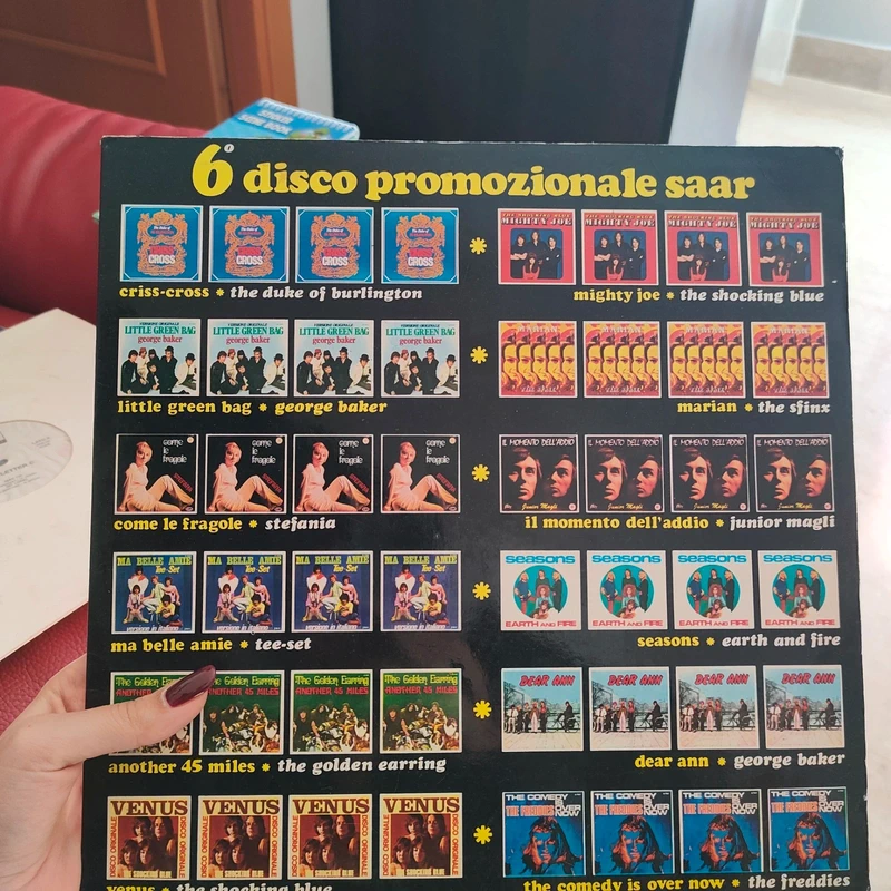 Sesto disco promozionale Saar vinile Vintage raro