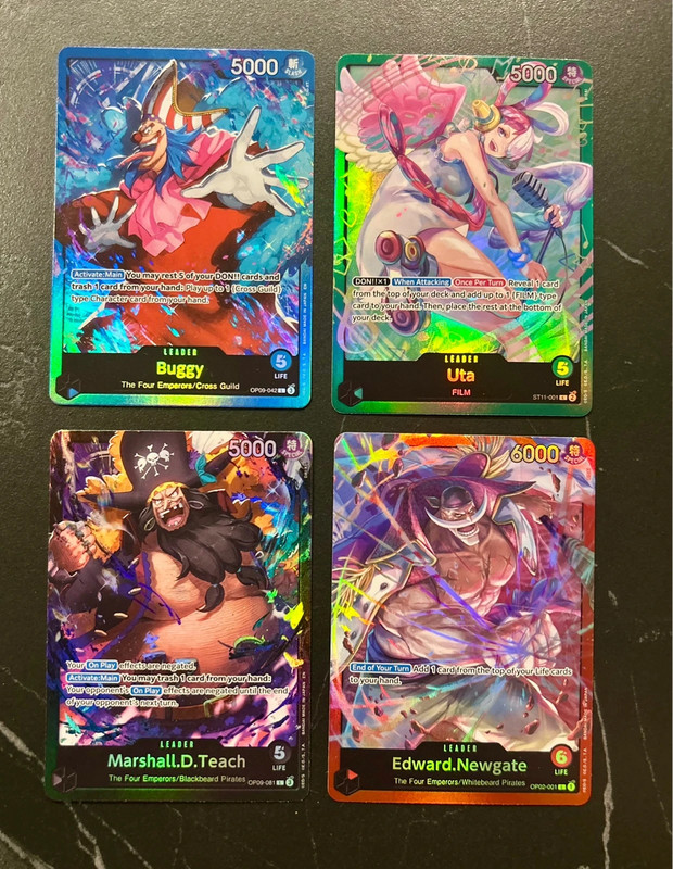 Set 4 carte One Piece Leader NM