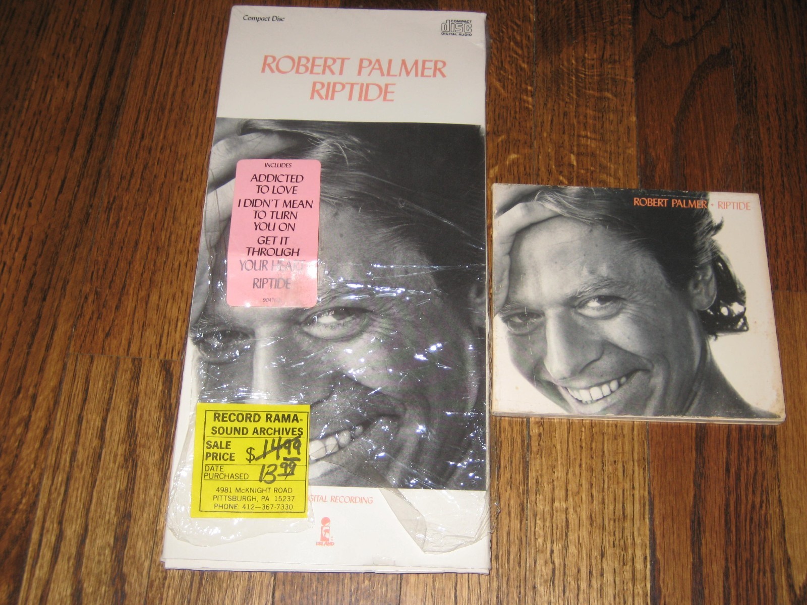Robert Palmer Riptide Cd longbox! Rare! Power Station Duran Duran