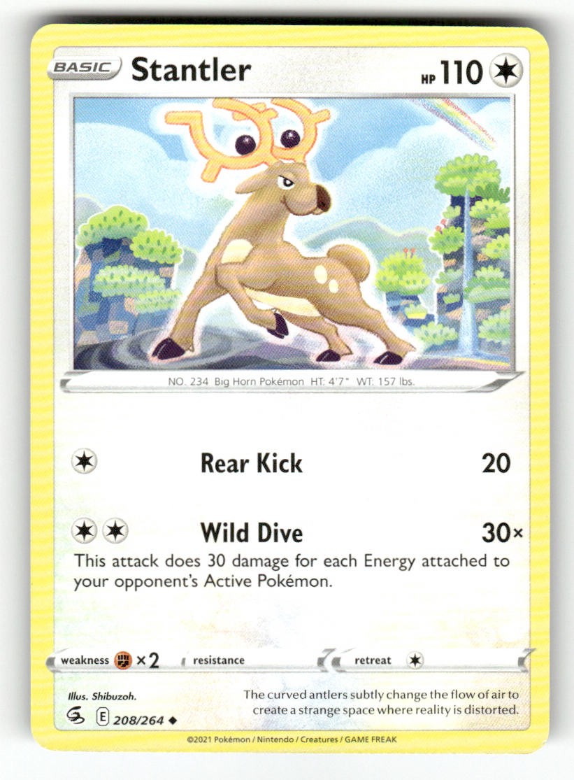 Pokemon Stantler 208/264 non comune Fusion Strike leggermente giocato