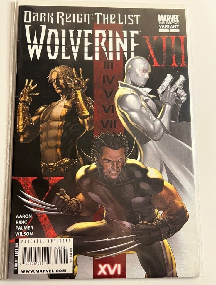 Dark Reign The List Wolverine #1 seconda stampa variante Choi Marvel Comics 2009