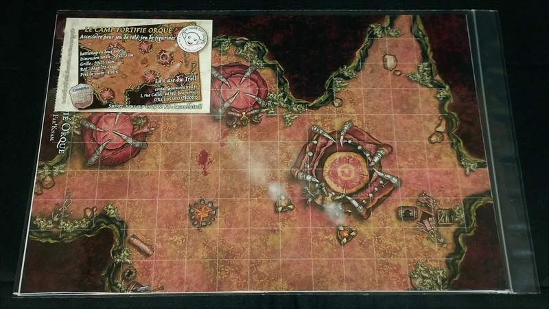 Le campement orc, battlemap pour jeux de rôles