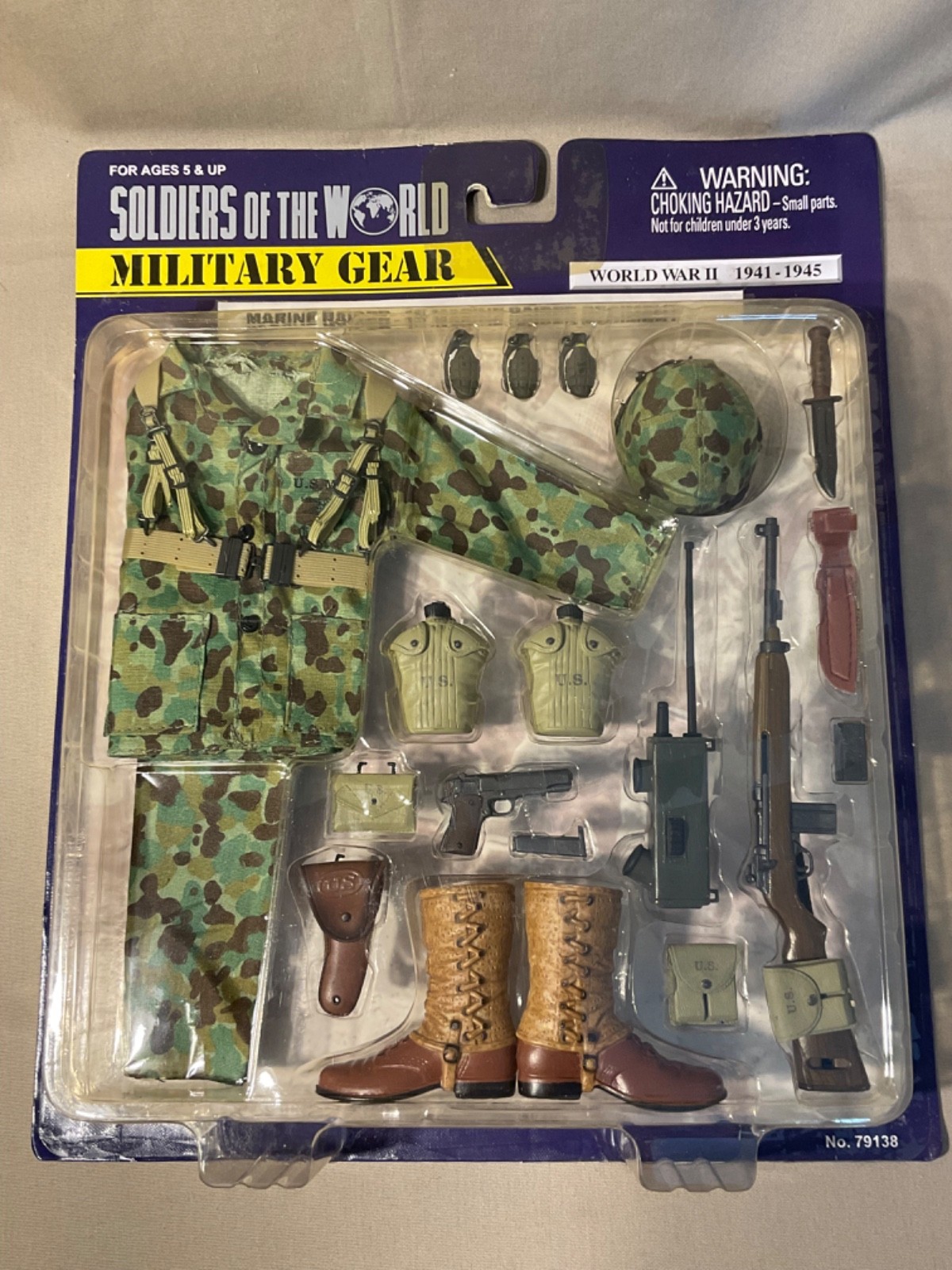 Soldatini del Mondo 2003 Equipaggiamento Militare Seconda Guerra Mondiale Marine Raider Uniforme Scala 1/6