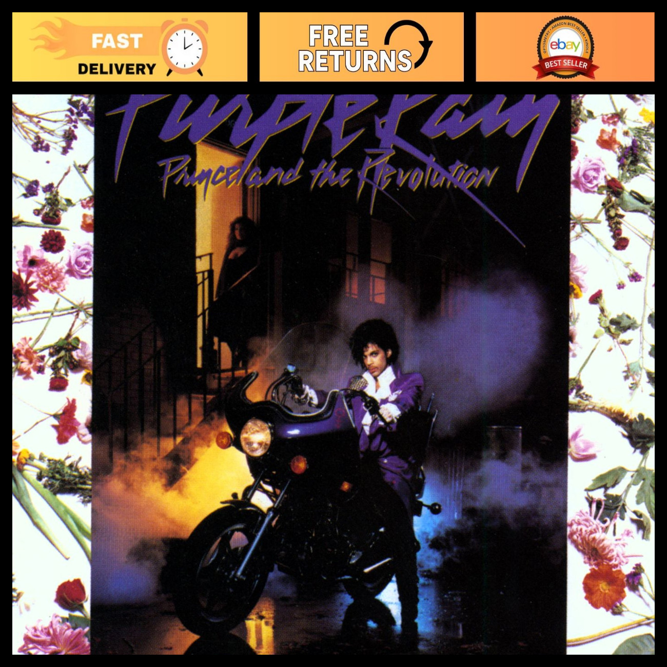 Purple Rain Vinyl Record - Classic Rock Album, Iconic Soundtrack, Music Collecti