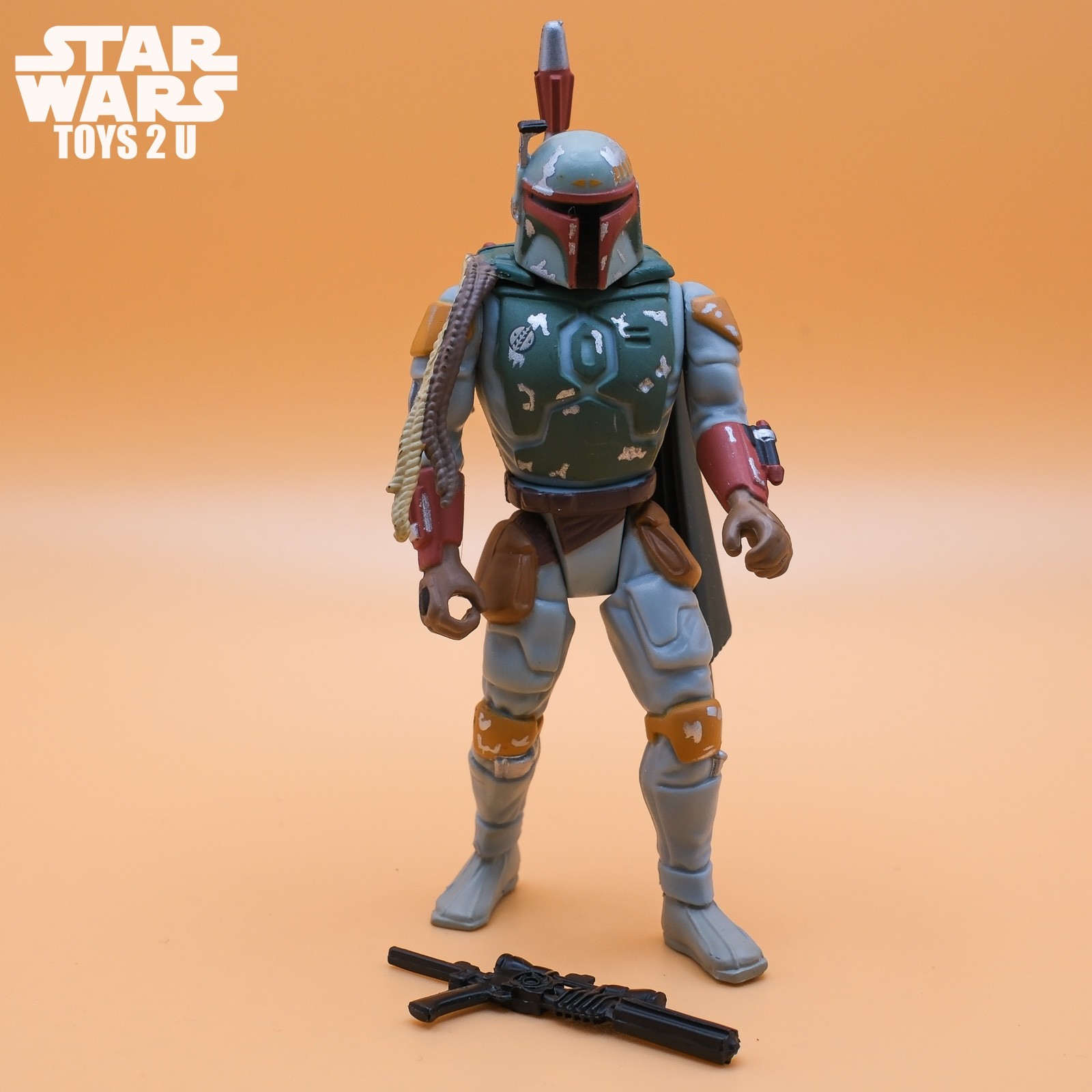 FIGURINA STAR WARS BOBA FETT CACCIATORE DI TAGLIE 3,75" 1995 COLLEZIONE POTF