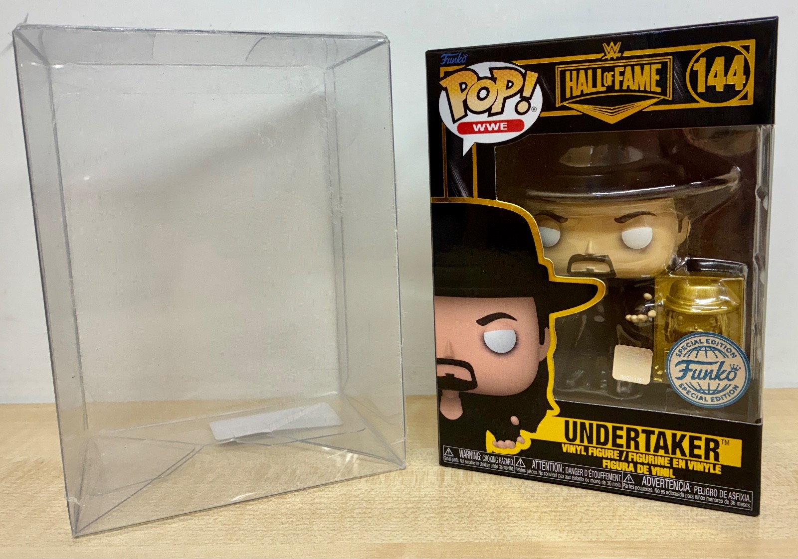 WWE Undertaker wrestling figure - Funko Pop - Hall of Fame Edizione Speciale *Nuovo*