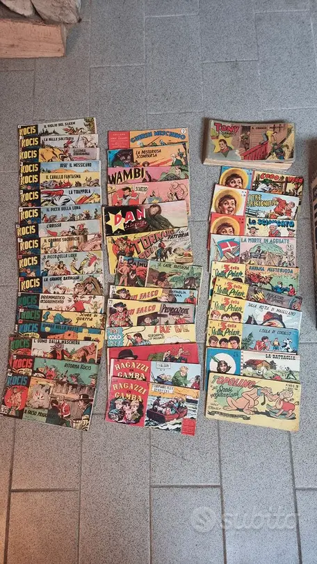 Raro Lotto Fumetti Strisce d'Epoca anni 40/50/60