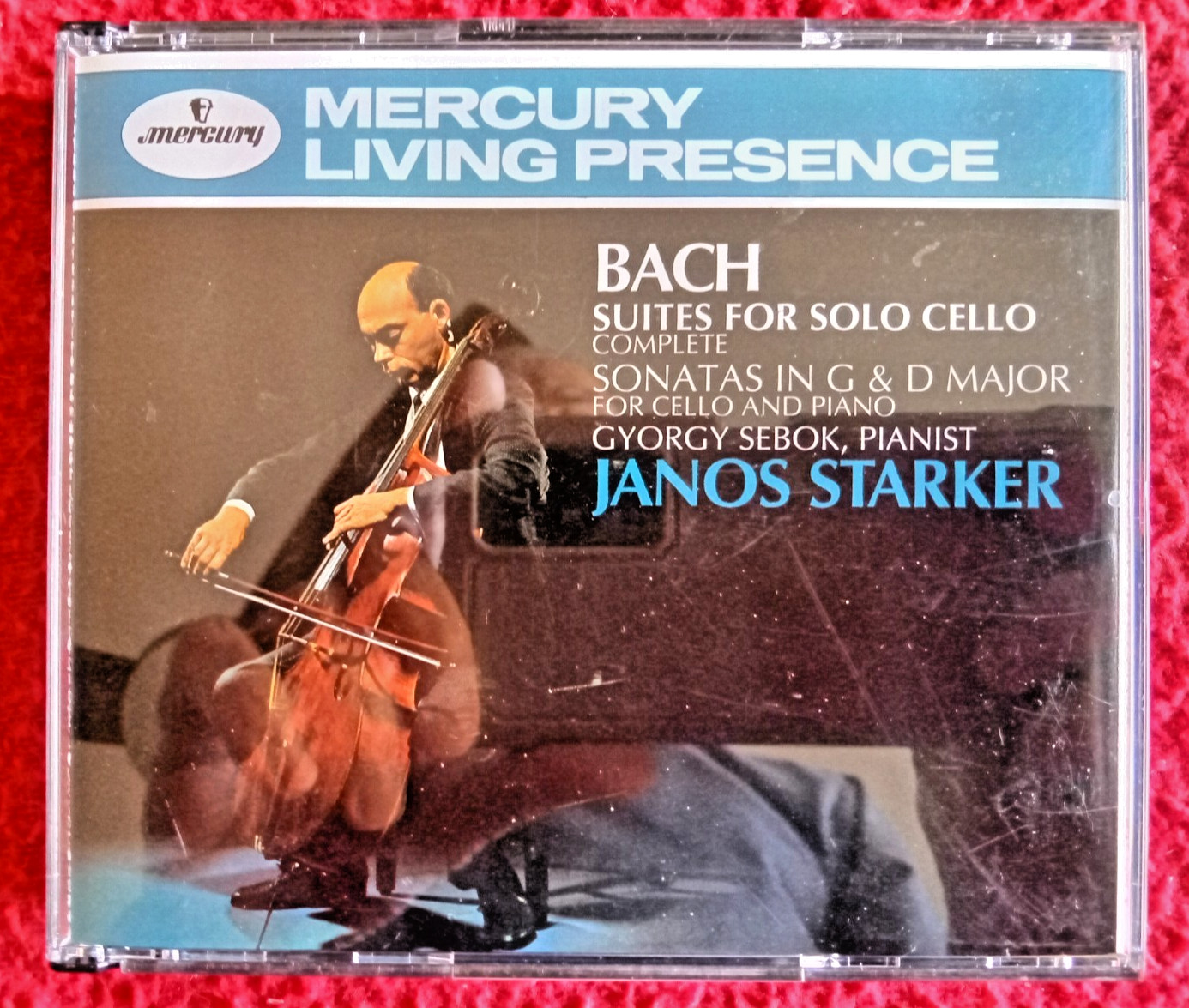 Bach Suites For Solo Cello..Janos Starker..Mercury Living Presence..MINT