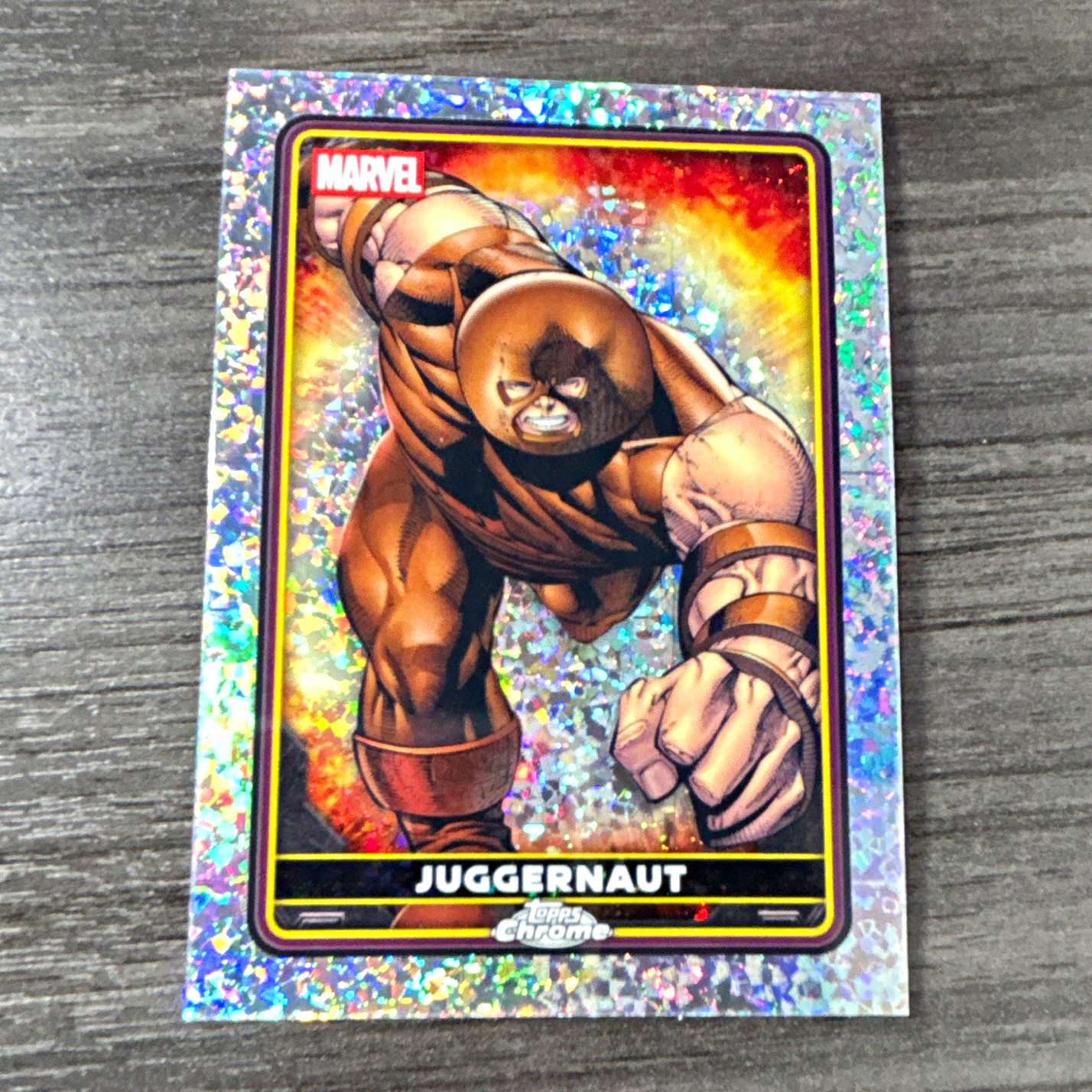 Topps 2025 Chrome Marvel Deadpool Juggernaut #9 Parallel/Variety Non-Sport