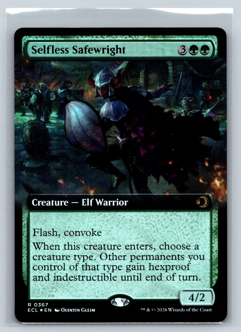 Selfless Safewright (Extended Art) #367 Foil Lorwyn Eclissed MTG - NM