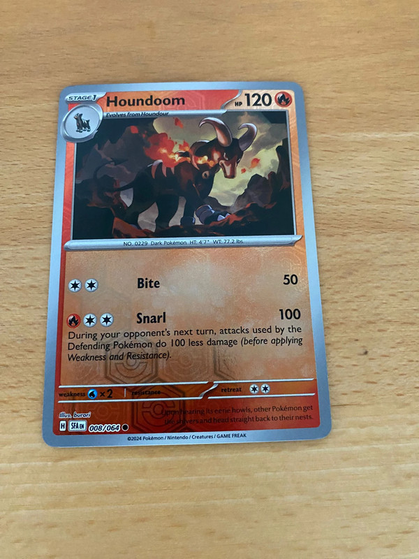 Houndoom [Reverse Holo] #8 Pokemon Shrouded Fable