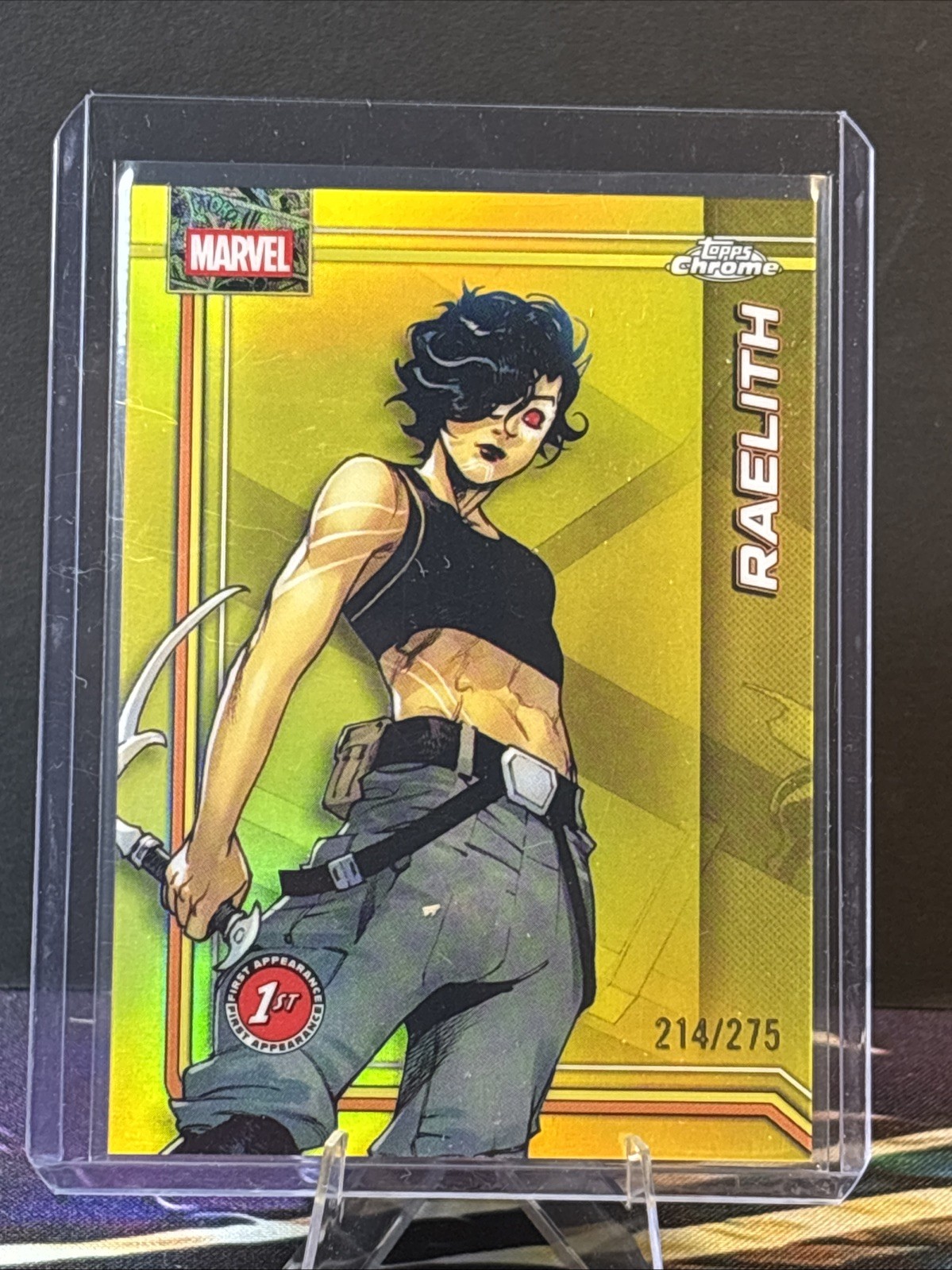 2026 Topps Marvel Chrome X-men Raelith /275 Yellow Refractor #142 1st App