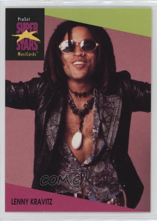1991-92 Pro Set Super Stars MusiCards Lenny Kravitz #61 kn8