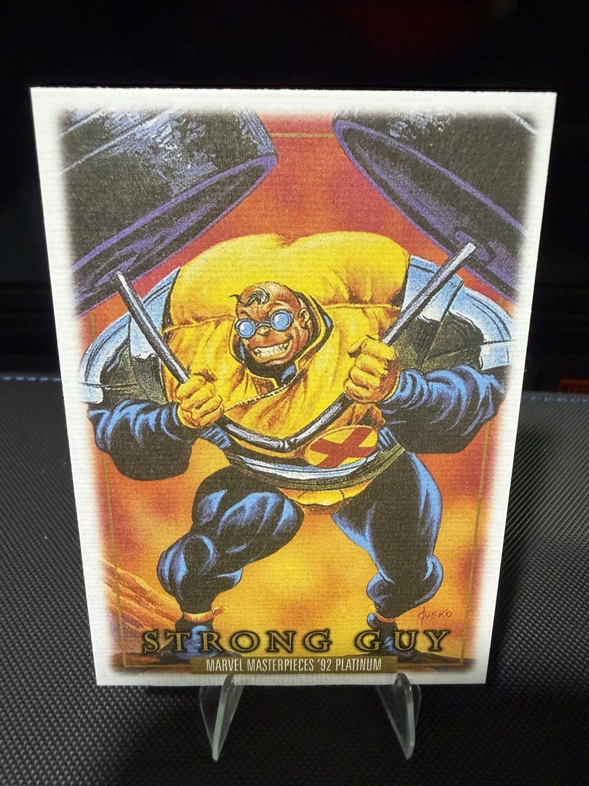 Inserto in tela ragazzo forte!  Marvel Masterpieces 92.  Ottime condizioni quasi nuove!