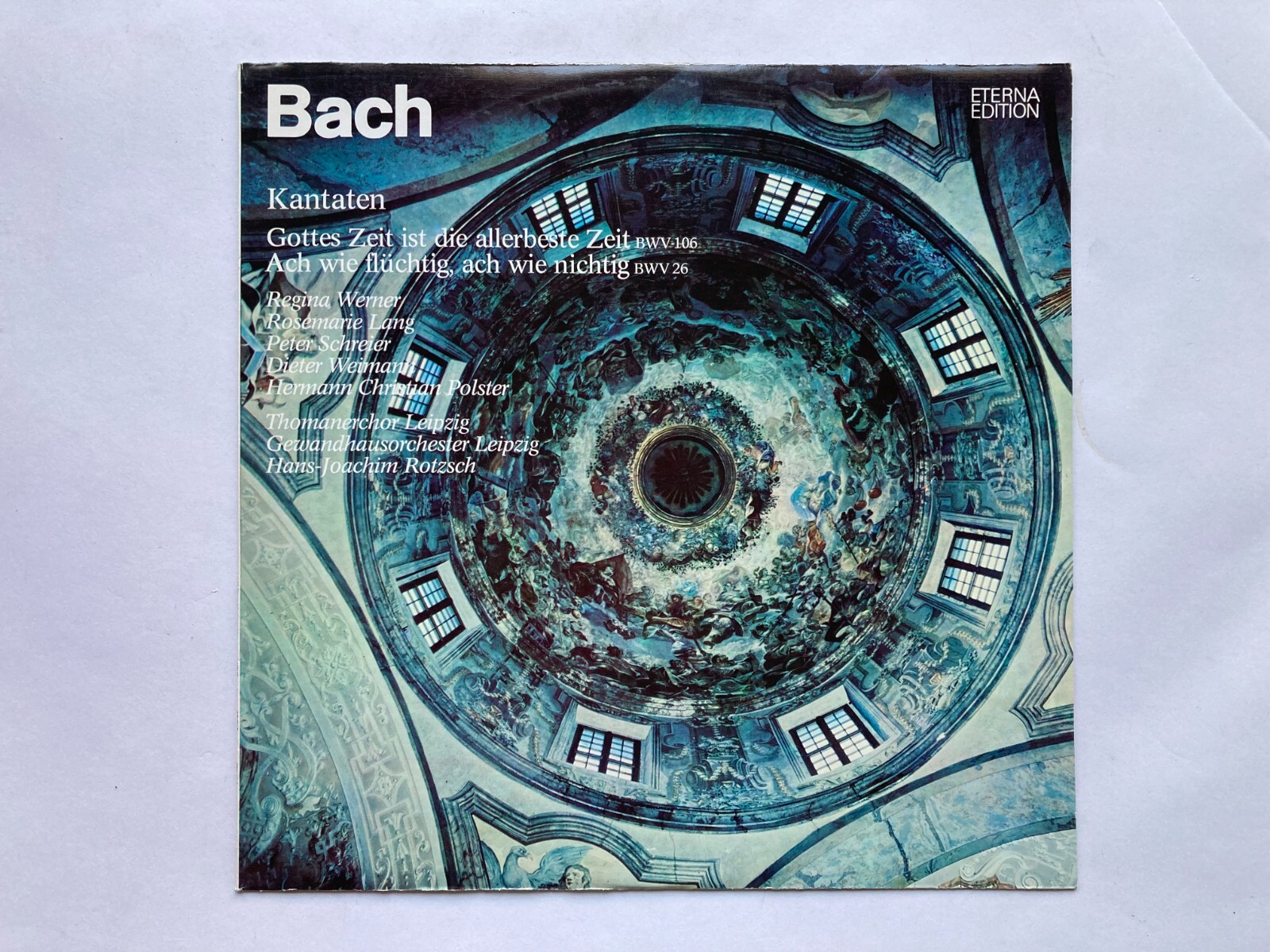 Johann Sebastian Bach Cantates Eterna Vinyle LP Thomanerchor Leipzig 1972